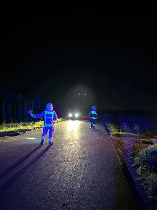 Cysterna przewróciła się pod Łowiczem