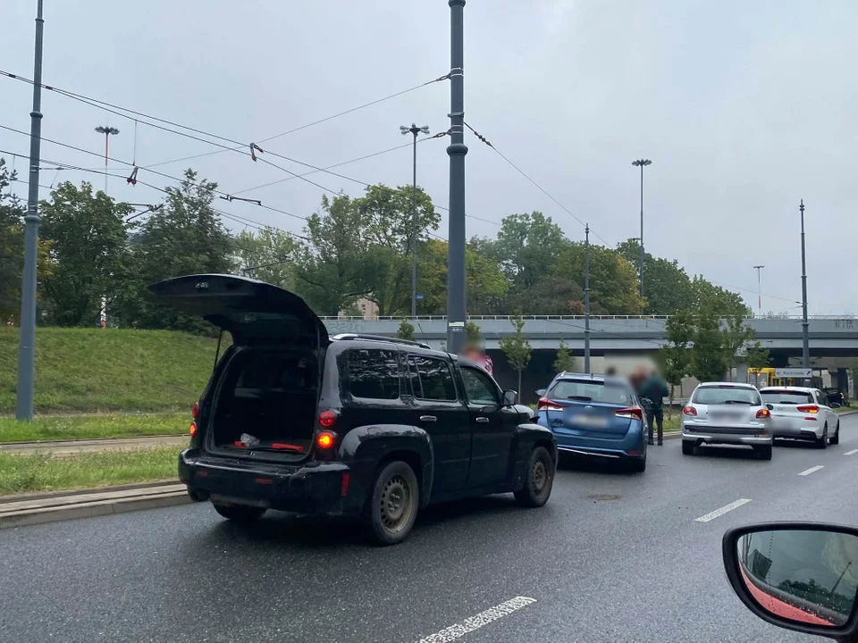 Poniedziałkowe korki na trasie W-Z