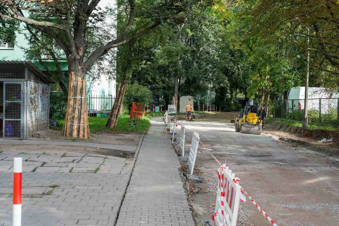 Remont ul. Mokrej na Bałutach
